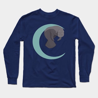 Manatee Moon Long Sleeve T-Shirt